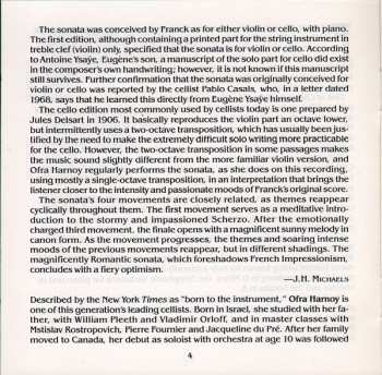 CD César Franck: Piano Sonatas 1-3