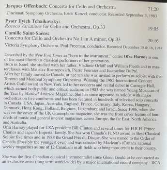 CD Ofra Harnoy: Rococo Variations / Cello Concerto No.1 / Cello Concerto