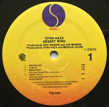 LP Ofra Haza: Desert Wind