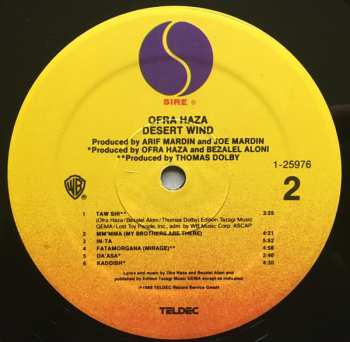 LP Ofra Haza: Desert Wind