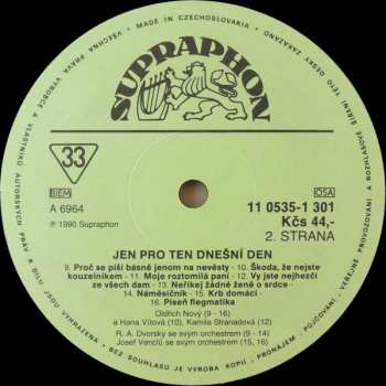 LP Oldřich Nový: Jen Pro Ten Dnešní Den (1937 - 1946)