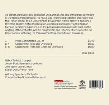 SACD Ole Schmidt: Brass Concertos