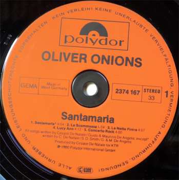 LP Oliver Onions: Santa Maria