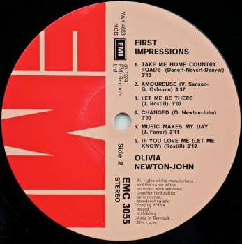 LP Olivia Newton-John: First Impressions