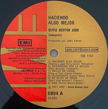LP Olivia Newton-John: Haciendo Algo Mejor