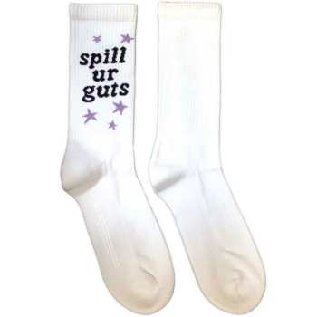 Mercancía Olivia Rodrigo: Olivia Rodrigo Unisex Terry Socks: Spill Your Guts (white) (uk Size 4 - 7) 36 - 42