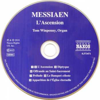 CD Olivier Messiaen: L' Ascension