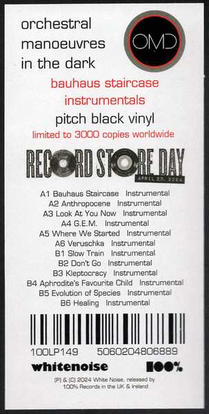 LP Orchestral Manoeuvres In The Dark: Bauhaus Staircase Instrumentals