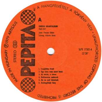 LP Omega: Aranyalbum 1969-1971