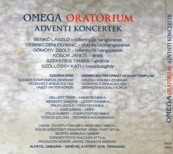 CD/DVD Omega: Oratórium Adventi Koncertek DIGI