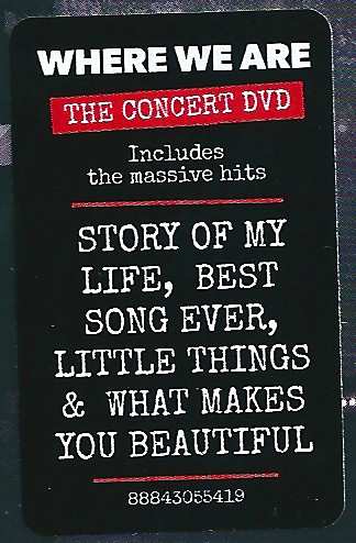 DVD One Direction: Where We Are (Live From San Siro Stadium)