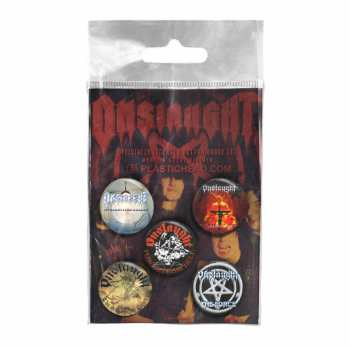 Merch Onslaught: Juego de placas Onslaught Button Badge Set
