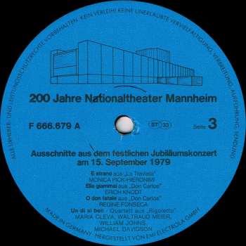2LP Orchester Des Nationaltheaters Mannheim: Galakonzert Der Mannheimer Oper (200 Jahre Nationaltheater Mannheim) (2xLP)