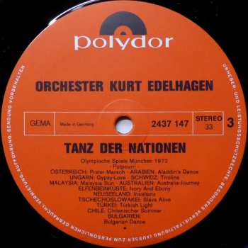 2LP/Caja Orchester Kurt Edelhagen: Einzug Der Nationen