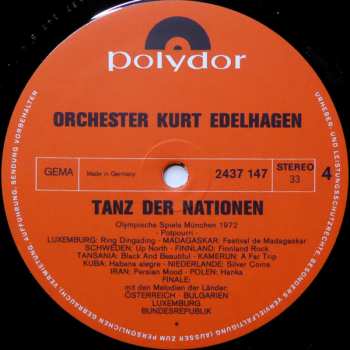 2LP/Caja Orchester Kurt Edelhagen: Einzug Der Nationen