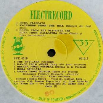 LP Orchestra Ciocîrlia: The Famous Romanian Folklore Ensemble