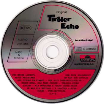 CD Original Tiroler Echo: Ihre Größten Erfolge