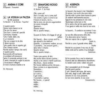 CD Vinicius de Moraes: La Voglia La Pazzia L'Incoscienza L'Allegria