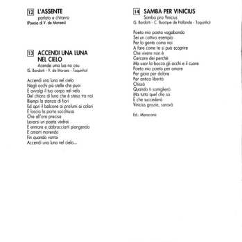 CD Vinicius de Moraes: La Voglia La Pazzia L'Incoscienza L'Allegria