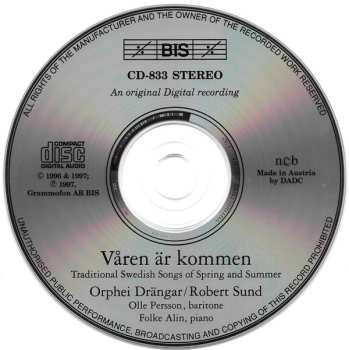 CD Orphei Drängar: Våren Är Kommen