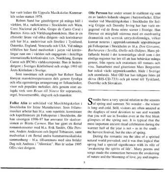 CD Orphei Drängar: Våren Är Kommen