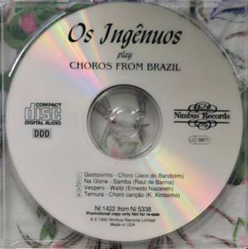 CD Os Ingênuos: Play Choros From Brazil - Sampler