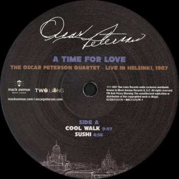 3LP Oscar Peterson: A Time For Love: The Oscar Peterson Quartet - Live In Helsinki, 1987