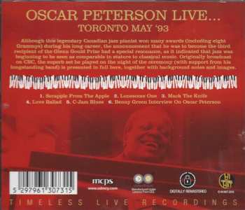 CD Oscar Peterson: Live...Toronto May '93