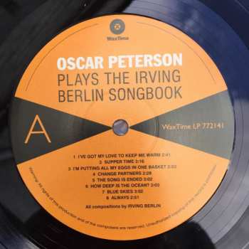 LP Oscar Peterson: Plays The Irving Berlin Song Book LTD