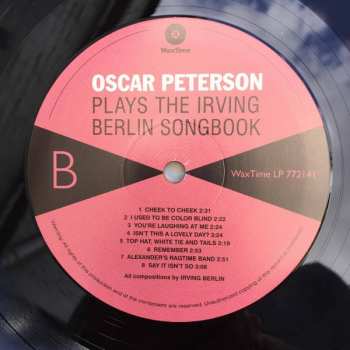 LP Oscar Peterson: Plays The Irving Berlin Song Book LTD