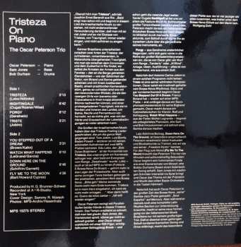 LP The Oscar Peterson Trio: Tristeza On Piano