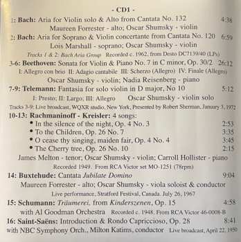 3CD/Caja Oscar Shumsky: Broadcasts And Live Performance 1940-1982