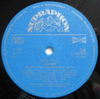 LP The Czech Philharmonic Orchestra: Calvary, The Orphan's Tale