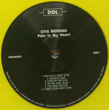 LP Otis Redding: Pain In My Heart CLR | LTD | NUM