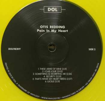 LP Otis Redding: Pain In My Heart CLR | LTD | NUM
