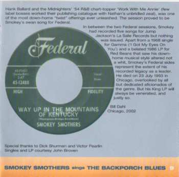 CD Otis "Smokey" Smothers: Sings The Backporch Blues