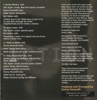 CD Otis Taylor: Truth Is Not Fiction