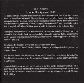 CD/DVD Outlaws: Live At Rockpalast 1981