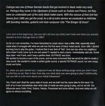 CD Outrage: 1985 Demo(n)s