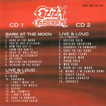 2CD Ozzy Osbourne: Bark At The Moon / Live & Loud