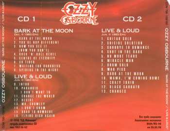 2CD Ozzy Osbourne: Bark At The Moon / Live & Loud