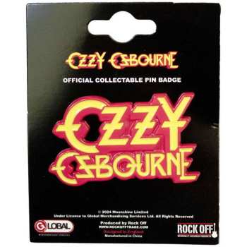 Merch Ozzy Osbourne: Placa Stacked Logo Ozzy Osbourne