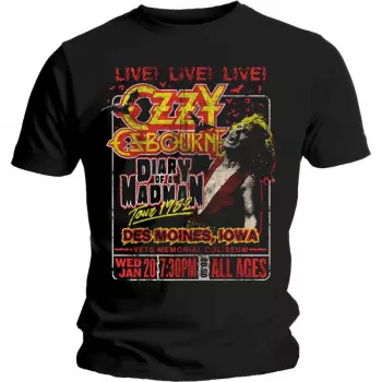 Camiseta Diary Of A Madman Tour 