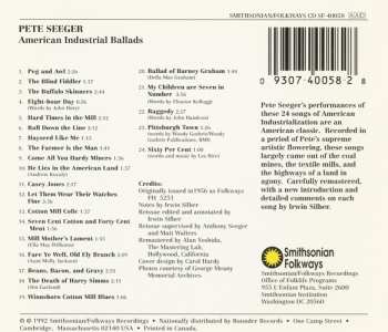 CD Pete Seeger: American Industrial Ballads