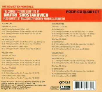 8CD/Caja Sergei Prokofiev: The Soviet Experience: The Complete String Quartets Of Dmitri Shostakovich Plus Quartets by Miaskovsky Prokofiev Weinberg & Schnittke