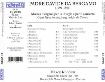 2CD Padre Davide da Bergamo: Musica D'organo Per la Liturgia E Per Il Concerto