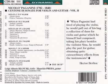 3CD/Caja Niccolò Paganini: Centone Di Sonate For Violin And Guitar - Complete Edition