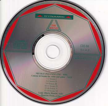 3CD/Caja Niccolò Paganini: Centone Di Sonate For Violin And Guitar - Complete Edition