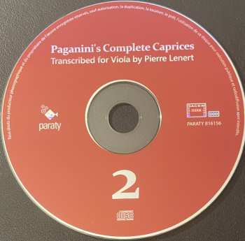 2CD Niccolò Paganini: Complete Caprices Transcribed For Viola