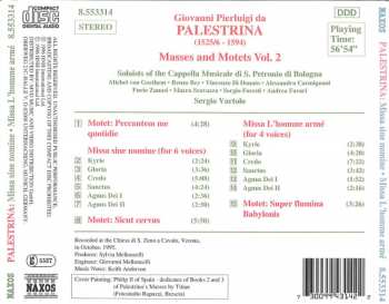 CD Giovanni Pierluigi da Palestrina: Masses And Motets Vol. 2